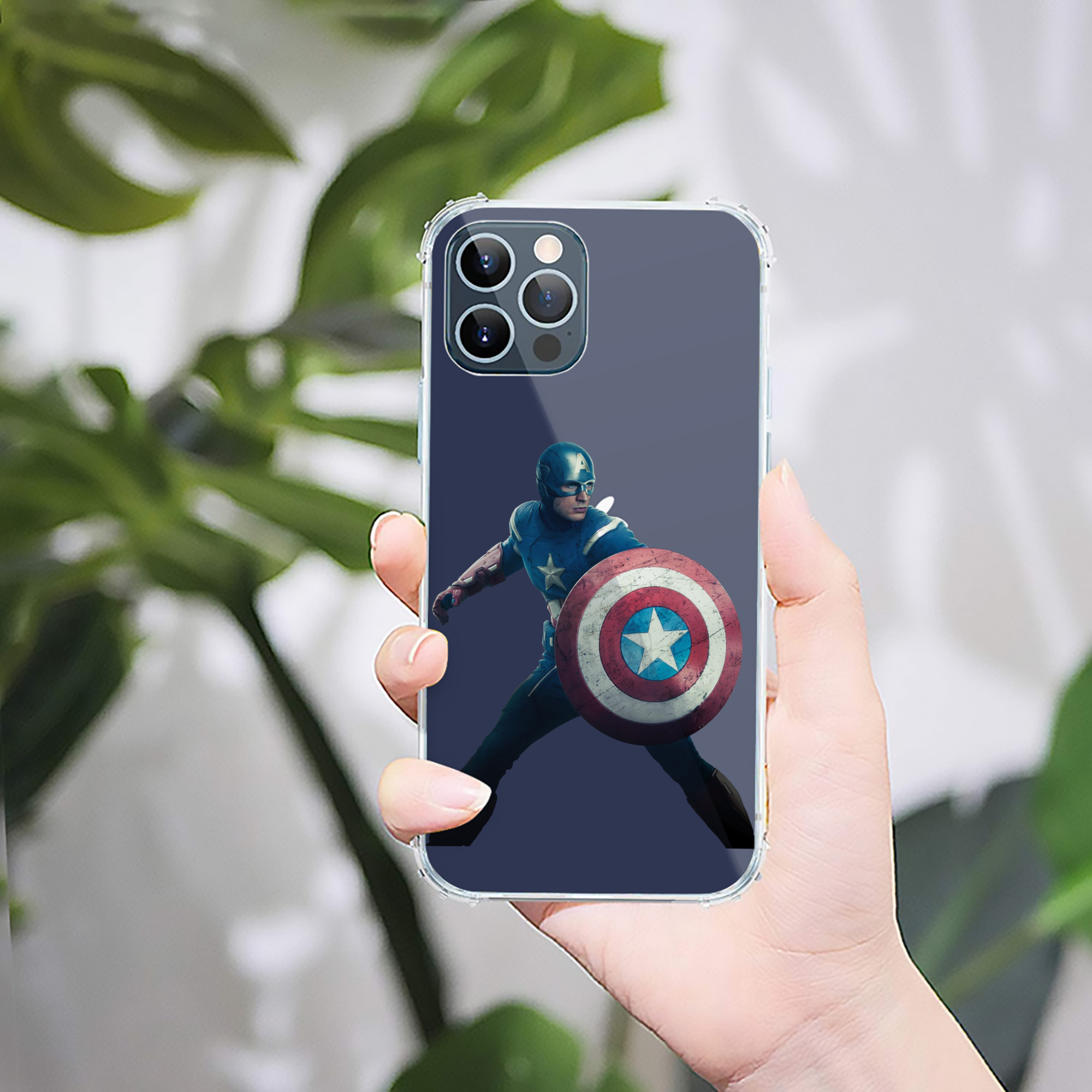 （画像用） アベンジャーズ The Avengers 【iPhone 12シリーズ対応】透明スマホケース（クリアソフトケース）